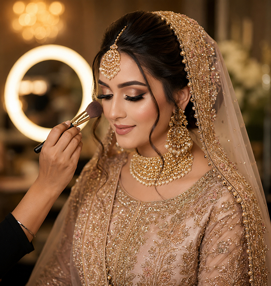 Professional bridal makeup artist in Perth